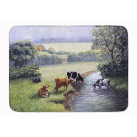 Micasa Cows Drinking at the Creek Bank Machine Washable Memory Foam Mat MI231216